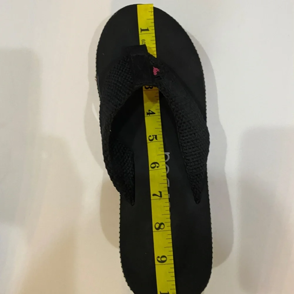 Rocket Dog Wedge-Aztec Pattern Trim- Flip Flop- Sze 8-8.5 - Picture 13 of 14